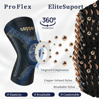 Breathable knee sleeves for workouts and sports