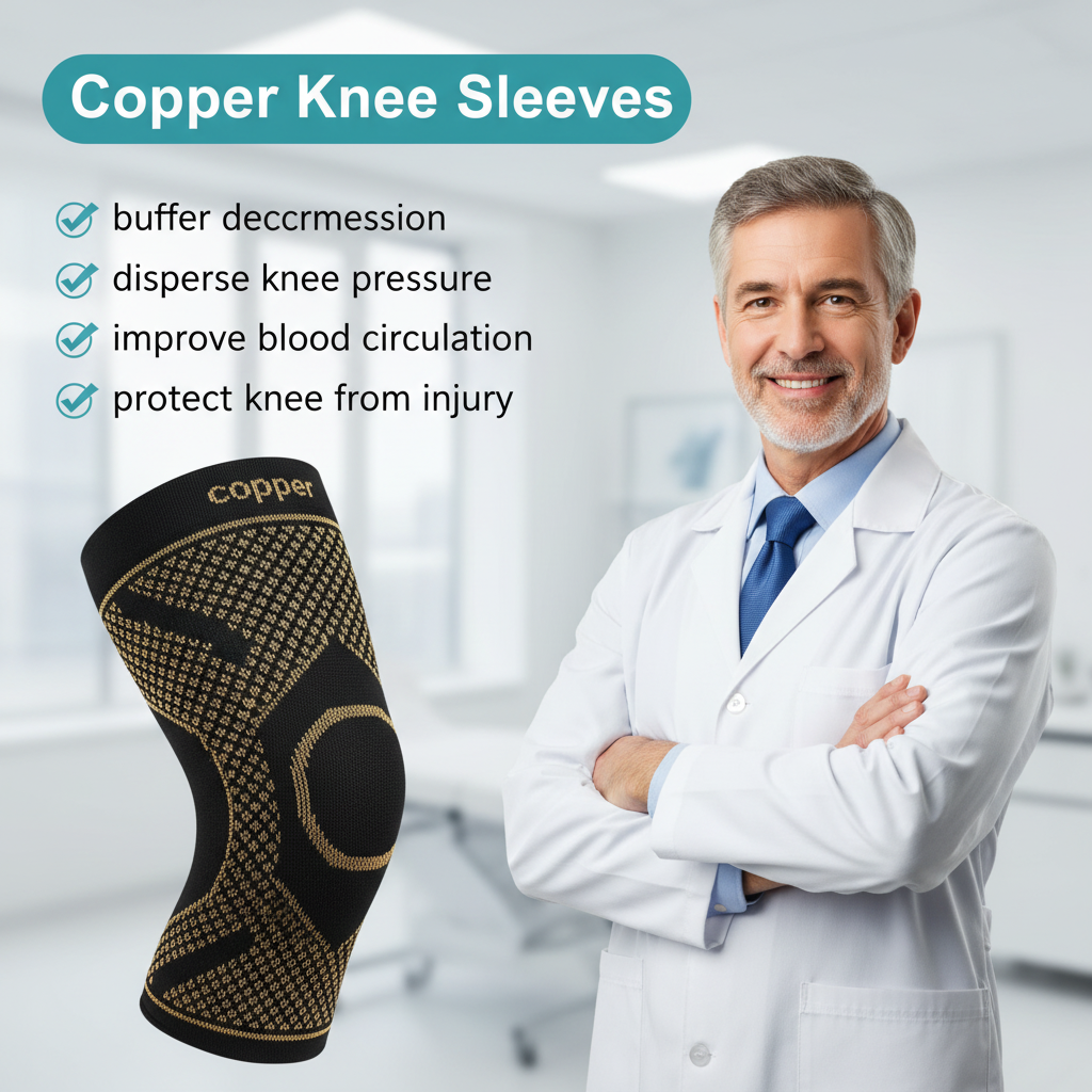 Breathable Copper Knee Sleeves for Everyday Activities