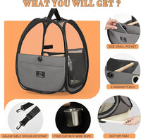 bird carrier backpack with breathable mesh for ventilation