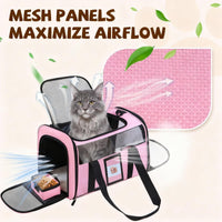 Breathable Mesh Cat Carrier For Outdoor Travel