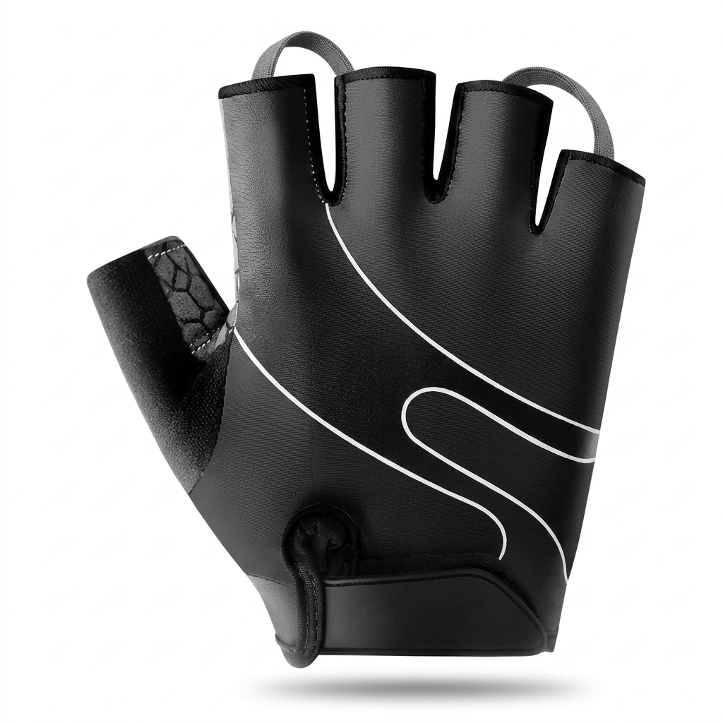 Breathable half finger MTB cycling gloves for outdoor biking adventures