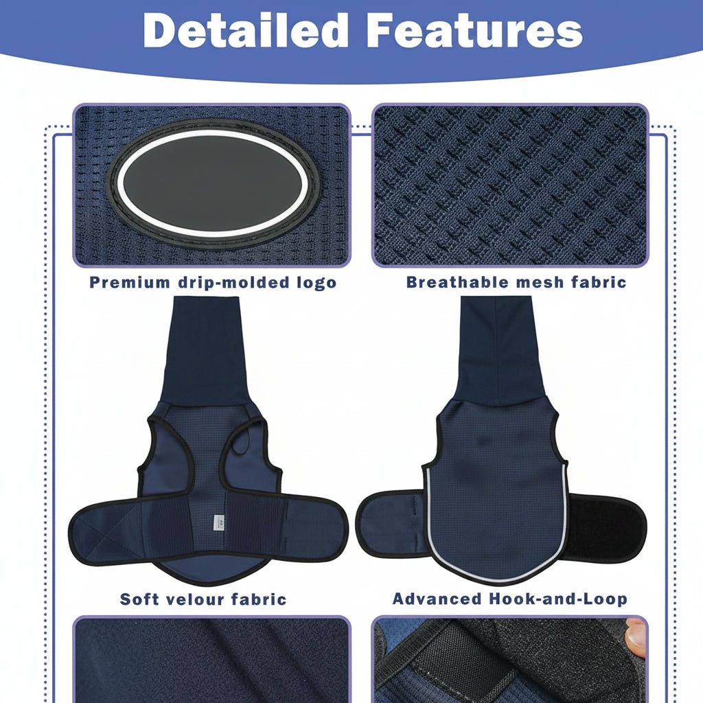 Breathable Dog Comfort Vest Made With Lightweight Fabric