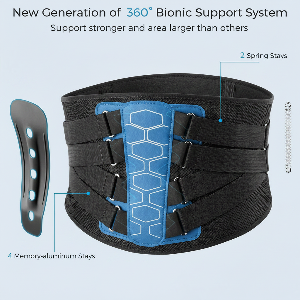 Breathable 3D knit adjustable waist belt for daily use