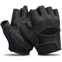 Breathable workout gloves with padded palm design for gym use