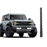 7" Bronco Short Antenna, Black Spiral Design for AM/FM Radio, Compatible with Ford Bronco 2021-2026