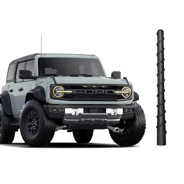 7" Bronco Short Antenna, Black Spiral Design for AM/FM Radio, Compatible with Ford Bronco 2021-2026