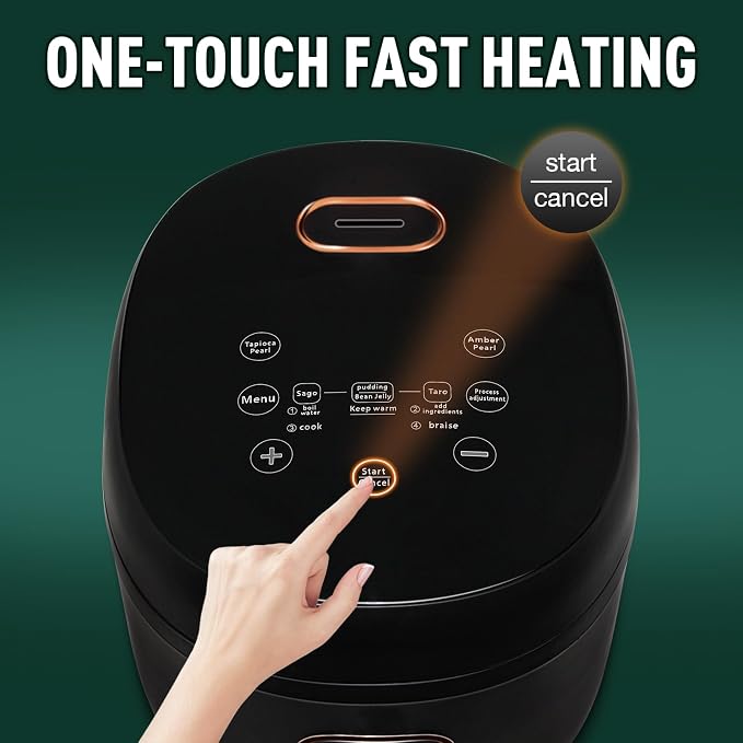 Bubble tea preparation machine with automatic cooking function