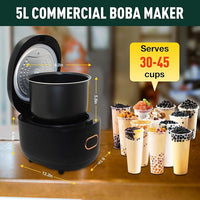 Bubble tea tapioca maker machine for beverage preparation