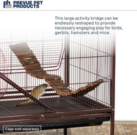 Budgie Bird Ladder Bridge Natural Wooden Cage Accessory