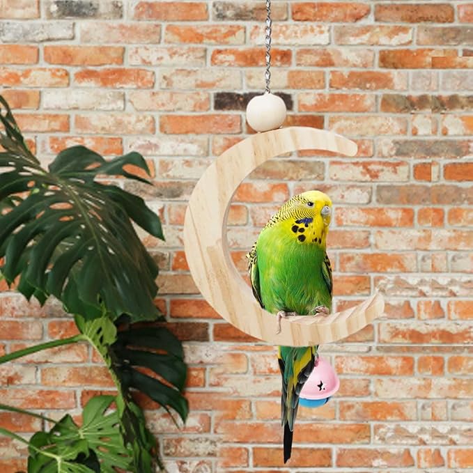 budgie cockatiel bird swing toy for climbing and chewing