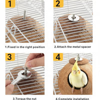 Budgie And Lovebird Nest Accessory For Cage Environment