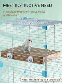 Budgie Lovebird Platform Toy Paper Bird Cage Accessory
