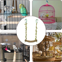 budgie lovebird rope perch swing toy for small birds