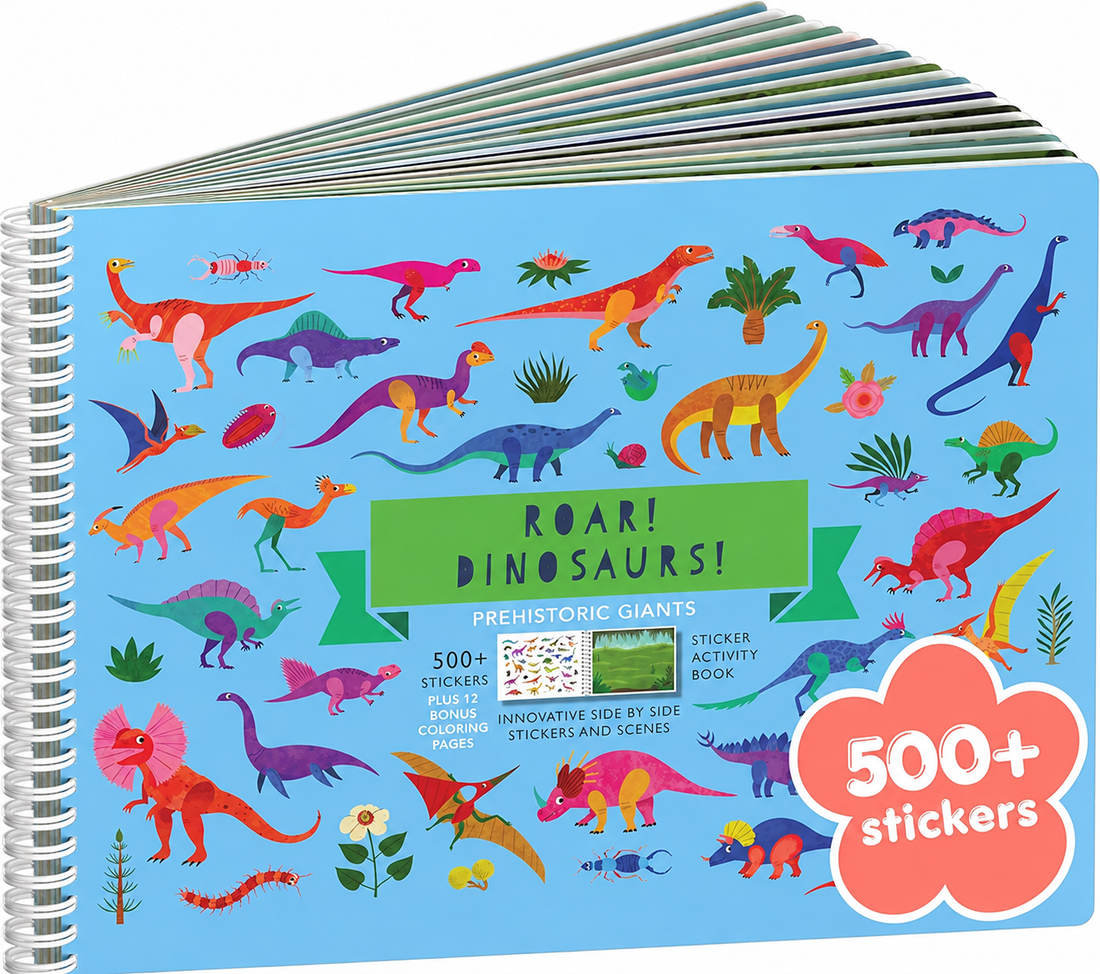 Bug sticker activity book for kids with colorful insect illustrations and 500 plus stickers