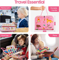 Busy activity book for little learners with educational play tasks