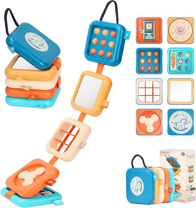 busy board for toddlers with sensory activities and learning features