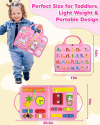 Busy board gift for toddler girl montessori learning toy for 1-3 year old