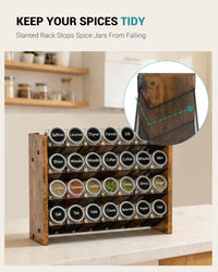 Spice rack organizer for kitchen cabinets