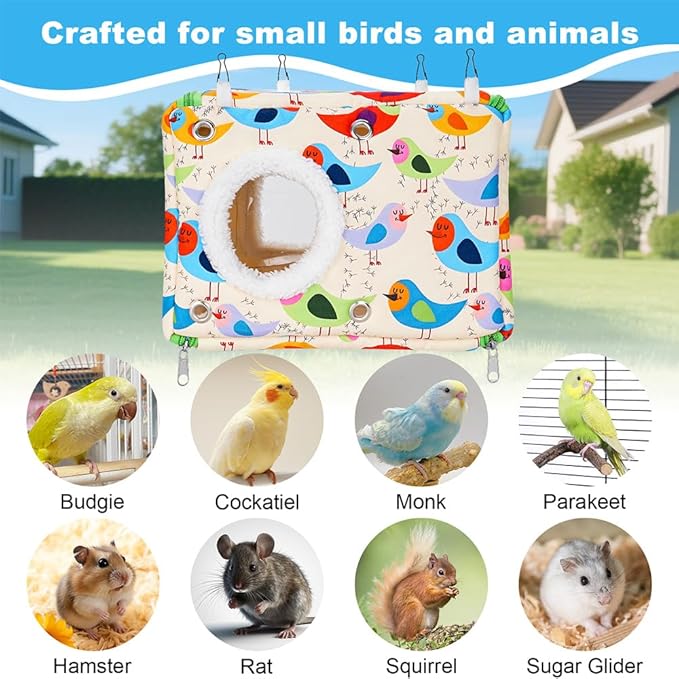 arge L-size bird cage nest with entry hole and observation window