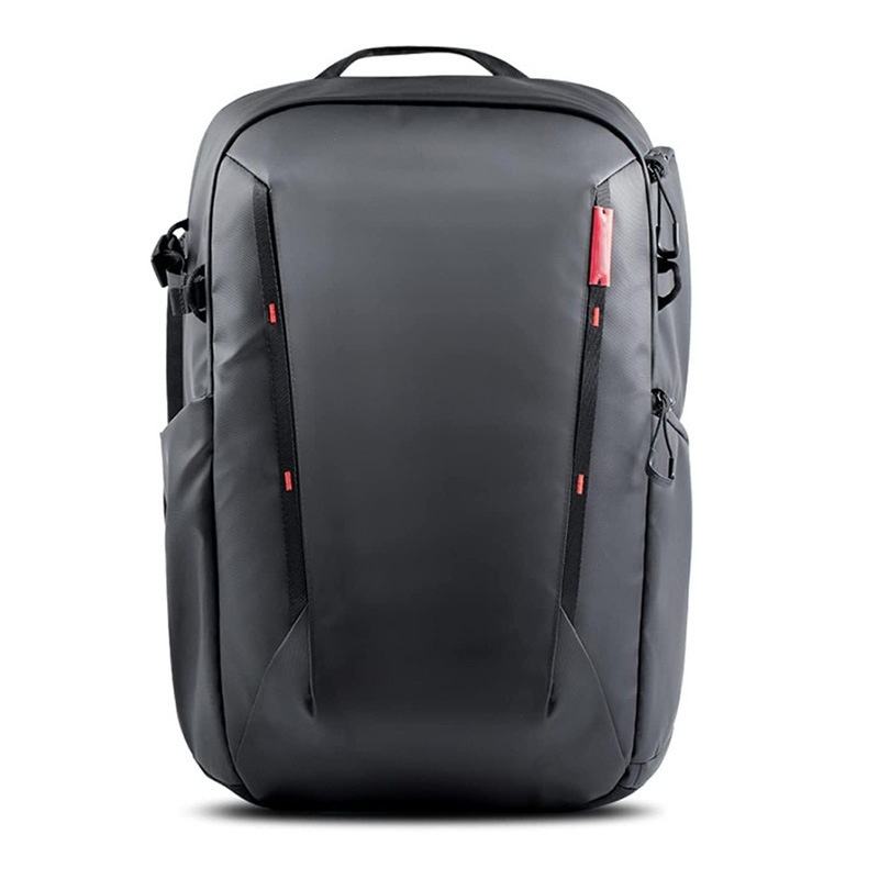 Camera backpack with adjustable padded compartments for camera gear