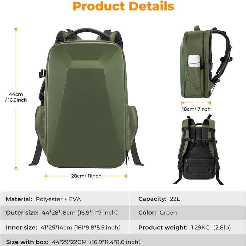 Camera backpack interior with adjustable padded equipment dividers