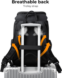 Camera backpack with tripod holder and large capacity storage design