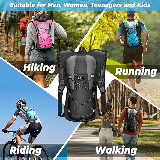 Lightweight hydration backpack for camping climbing biking and adventure travel