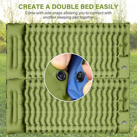 Sleeping Mat with Integrated Pillow for Head Support