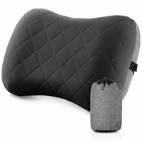 Camping pillow providing neck and lumbar support for outdoor sleeping