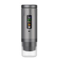 Compact portable coffee machine for camping and outdoor use