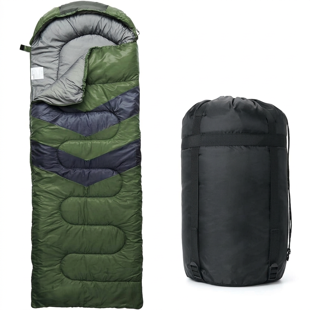 Camping Sleeping Bag for Adults and Kids Outdoor Use