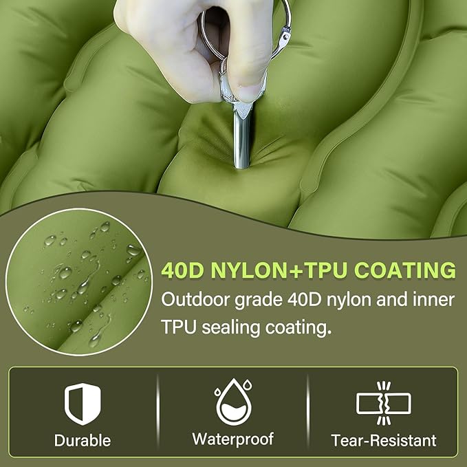 Fully Inflated Sleeping Pad for Comfortable Camping Sleep