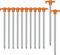 7.1 inch camping tent stakes for secure outdoor anchoring