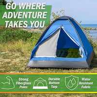 Outdoor Camping Tent with Waterproof Rain Fly Protection