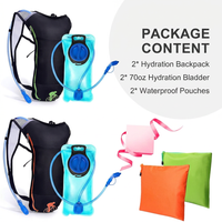 Camping water backpack with insulated cooling system and hydration tube access