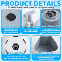 Canned Food Pet Feeder with Scheduled Feeding Design