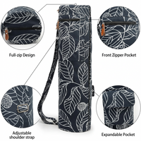 Full-Zip Canvas Yoga Mat Bag, Lightweight and Durable