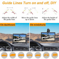 Rear backup camera for compatible vehicle monitor