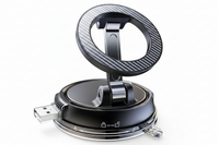 Car Phone Holder for Mag Safe, Front View with 2400gf Magnetic Hold and Carbon Fibre Design
