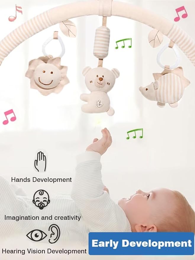 Car Seat Hanging Toy For Baby Stroller And Bassinet