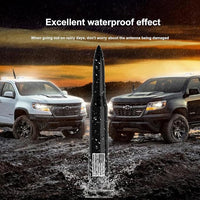 Close-Up of American Flag Design on Car Truck Antenna for Ford F150, GMC Sierra, Dodge Ram