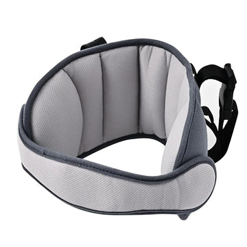 Adjustable car seat head support band for child and infant comfort