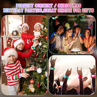 Carnival party supplies – glow sticks, LED toys, and flashing bracelets for kids and adults