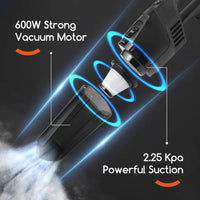 Corded vacuum cleaner for compatible carpet surfaces