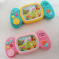 Cartoon giraffe piano infant toy with music and lights