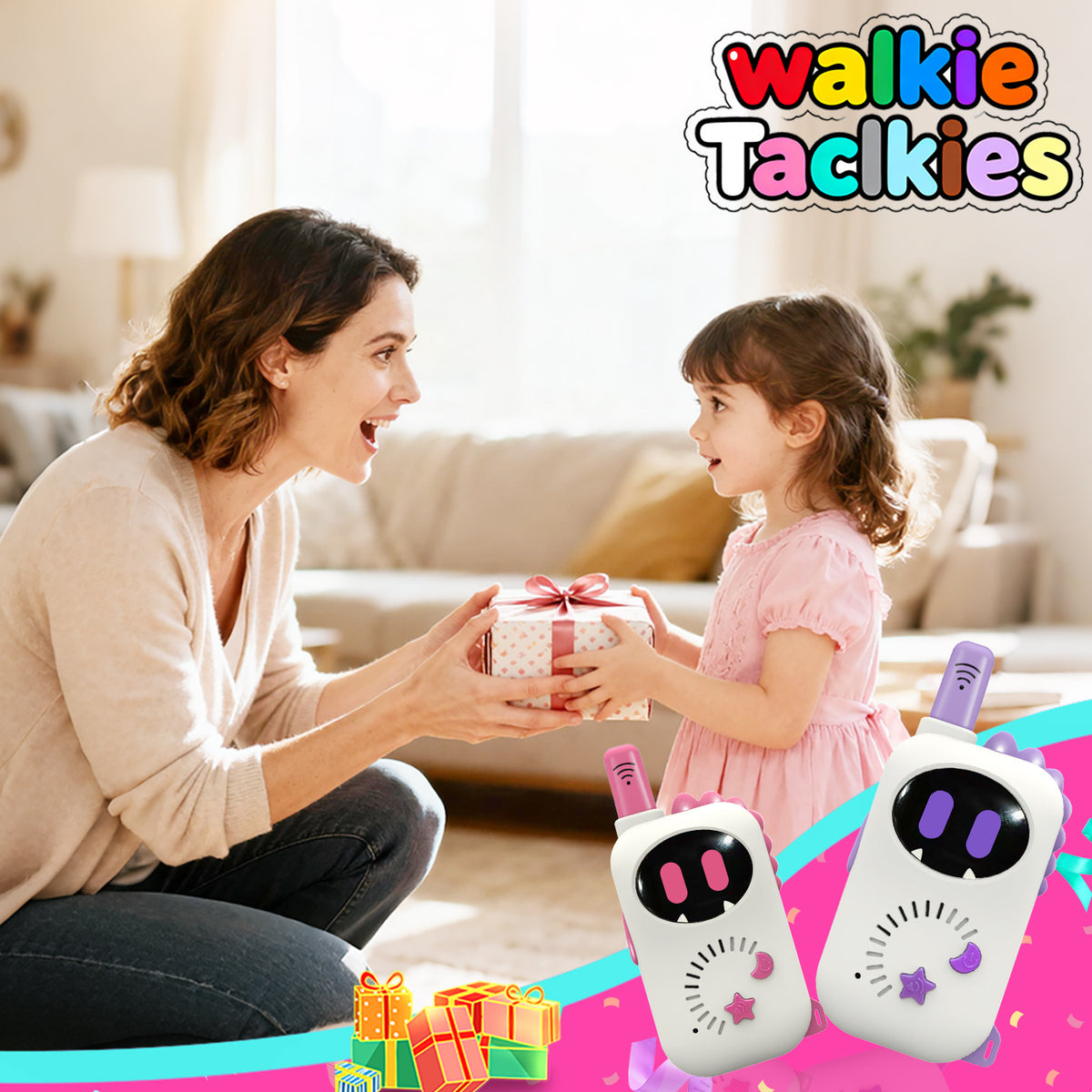 Cartoon walkie talkie toy for children