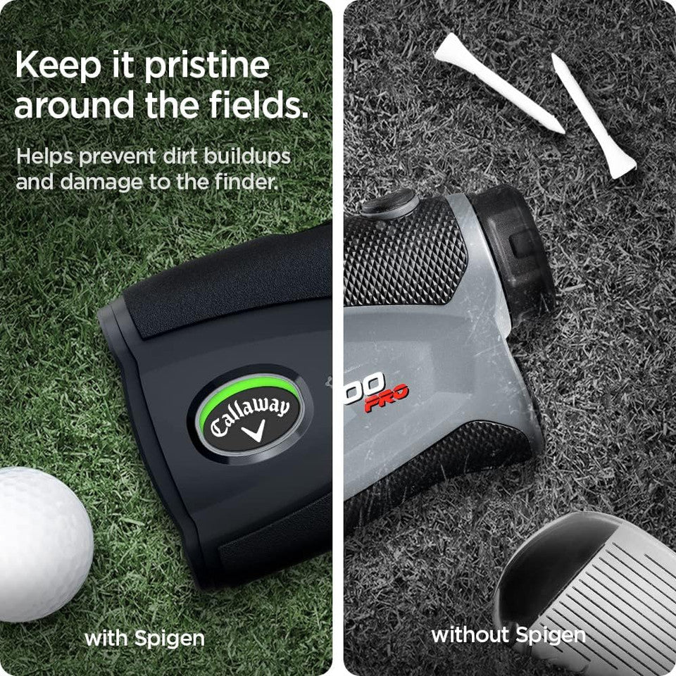 Compact rangefinder case for golf bag storage
