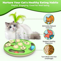 Cat Feather Teaser Toy for Interactive Play