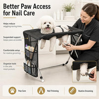 Cat Grooming Station for Bathing and Nail Care