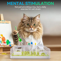 cat IQ training puzzle feeder for problem-solving and engagement